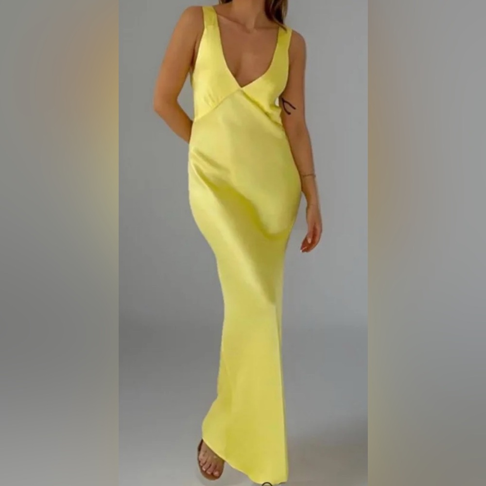 Rumored Vibrant Yellow Maxi Dress
